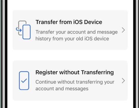 how to transfer signal messages from android to ios