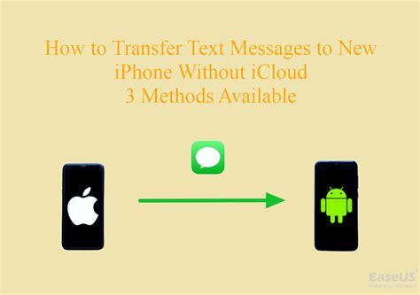 how to transfer text messages from iphone to iphone without icloud