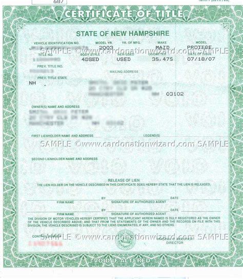 How To Transfer Title In Nh