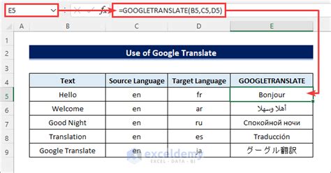 how to translate language in excel