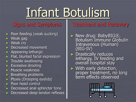 how to treat infant botulism