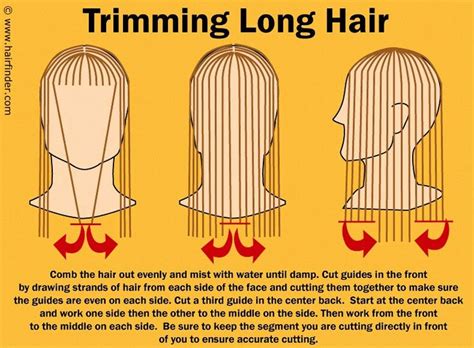 How To Trim Long Hair Evenly  A Step By Step Guide
