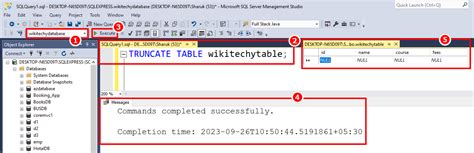 How To Truncate A Table In Sql Server