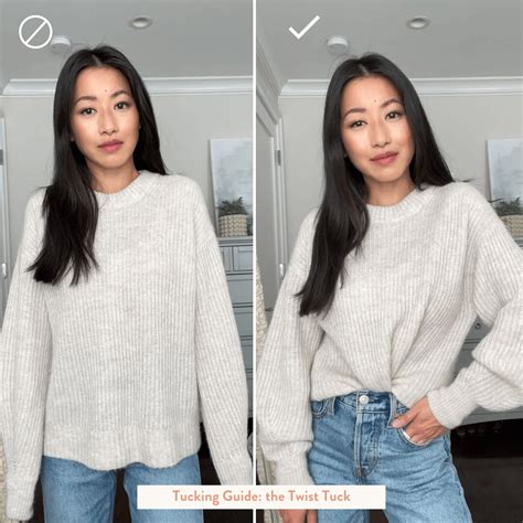 HOW TO TUCK IN A SWEATER A REAL LIFE HACK! (works for all tops too