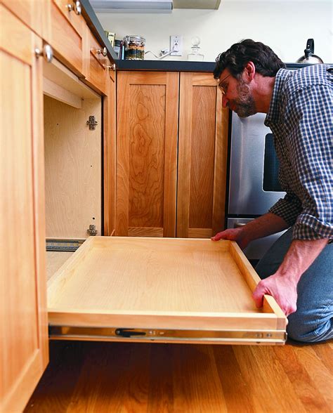 How To Turn A Cabinet Into A Pull Out Drawer
