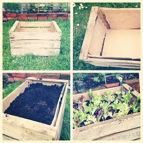 How To Turn A Crate Into A Planter