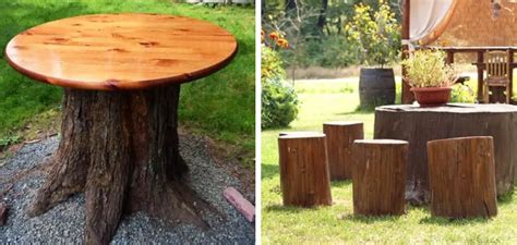 how to turn a tree trunk into a table