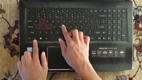 how to turn keyboard light on acer