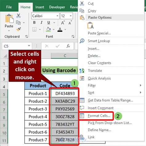 How To Turn Numbers Into Barcodes In Excel