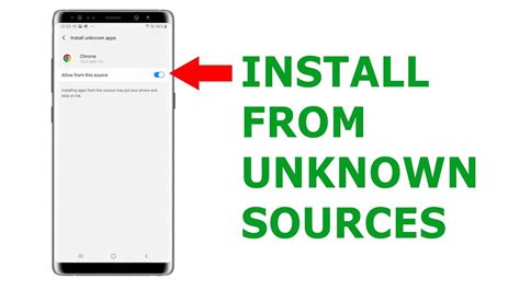 how to turn off allow apps from unknown sources
