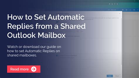 how to turn off auto reply in outlook shared mailbox