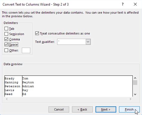 how to turn off automatic text to columns in excel