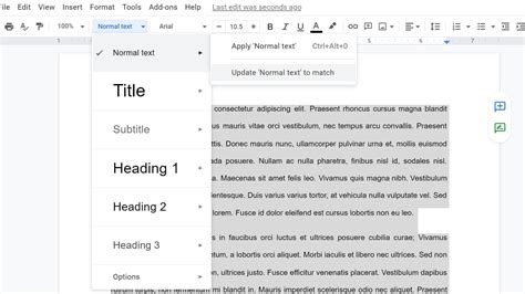 how to turn off double space in google docs