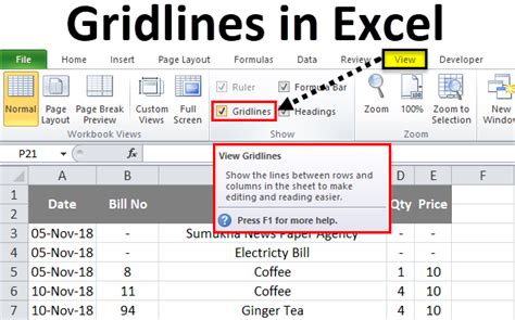 how to turn off gridlines in excel mac