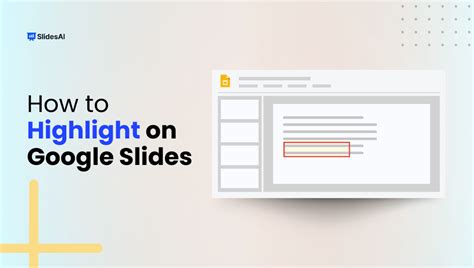 how to turn off highlight in google slides