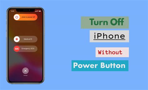 how to turn off iphone x without power button