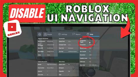 how to turn off navigation ui roblox