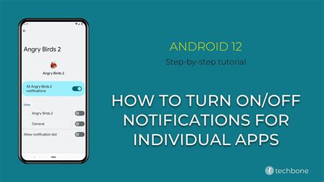 how to turn off notifications for apps on android