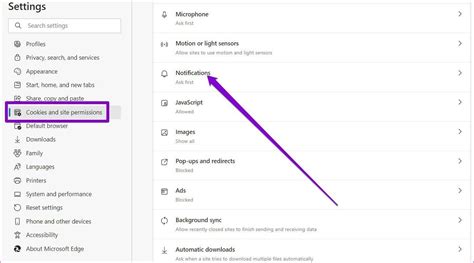 how to turn off notifications from a particular website