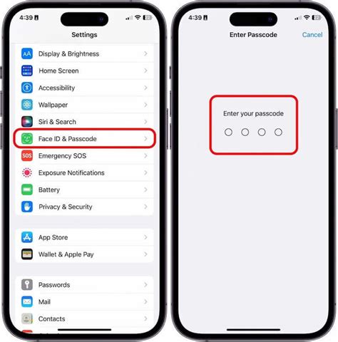 how to turn off passcode and face id on iphone 13