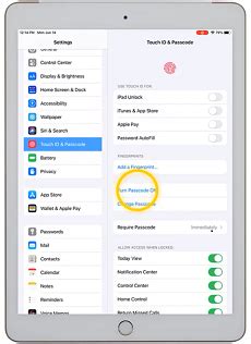 how to turn off passcode in ipad a16