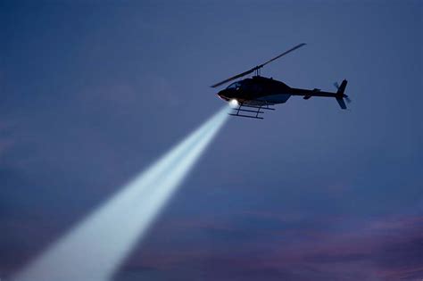 how to turn off police helicopter spotlight