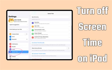 how to turn off screen time on ipad without passcode