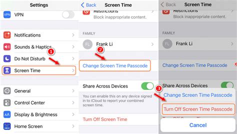 how to turn off screen time passcode without forgot passcode