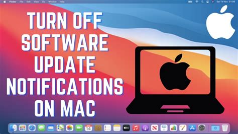 how to turn off software update notifications on mac