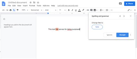 how to turn off spell check in google docs for students