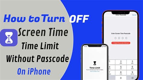 how to turn off time limit without passcode