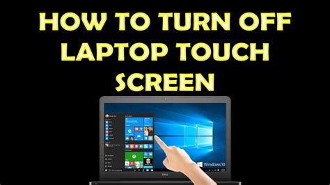 how to turn off touch screen on lenovo laptop