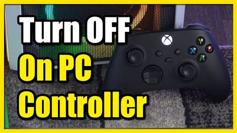 how to turn off xbox controller pc