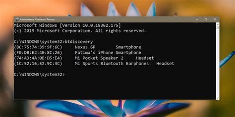 how to turn on bluetooth using command prompt windows 10