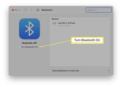 how to turn on bluetooth using keyboard on imac