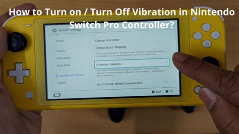 how to turn on controller vibration switch