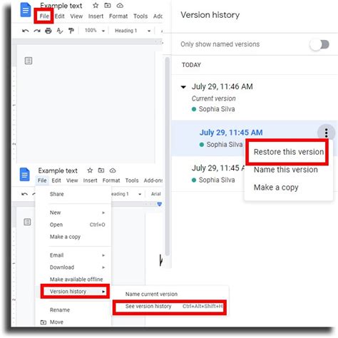 how to turn on edit history in google docs