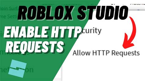 how to turn on http requests in roblox studio