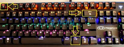 how to turn on magegee keyboard