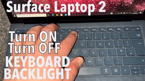how to turn on microsoft surface keyboard light