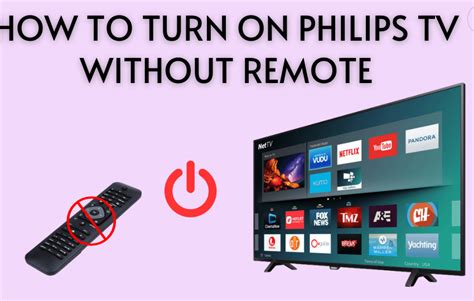 how to turn on philips google tv without remote