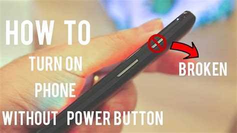 how to turn on phone without power button and volume button using pc