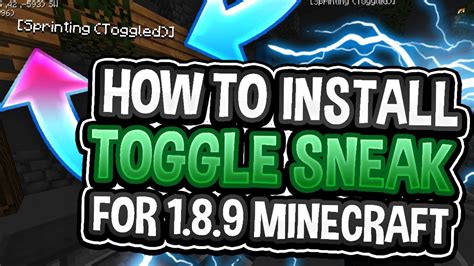 how to turn on toggle sprint minecraft 1.8.9