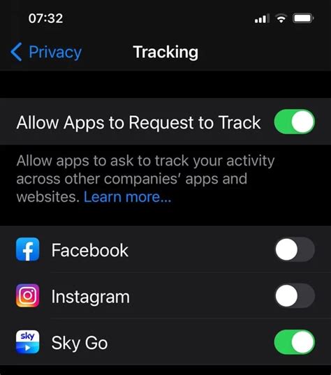 How To Turn On Tracking In Settings