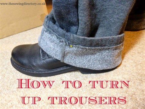 how to turn up trousers for men