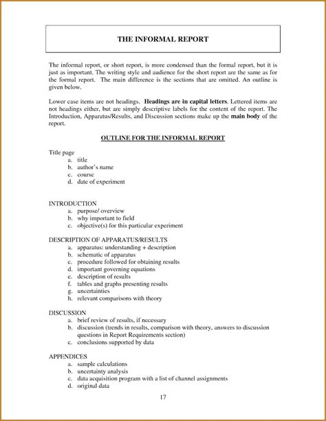 how to type a report sample
