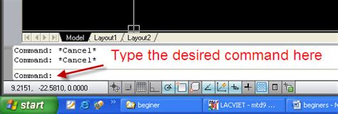 How To Type Command In Autocad