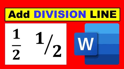 how to type divide line in word