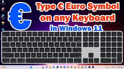 how to type euro symbol on pc keyboard