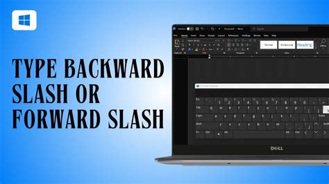 how to type forward slash on lenovo keyboard
